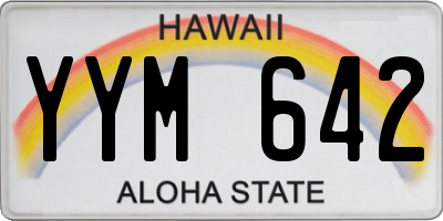HI license plate YYM642