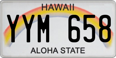 HI license plate YYM658