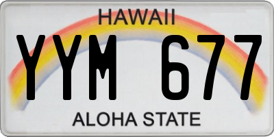 HI license plate YYM677