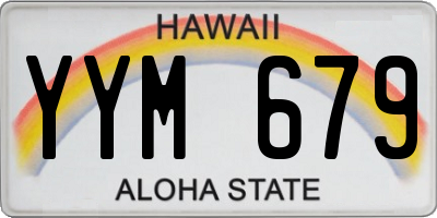 HI license plate YYM679