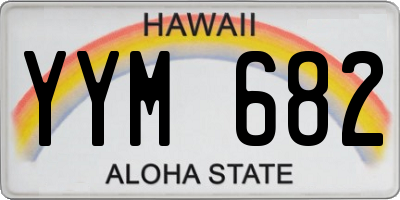 HI license plate YYM682