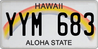 HI license plate YYM683