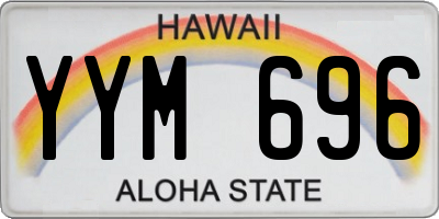 HI license plate YYM696