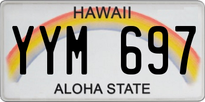 HI license plate YYM697
