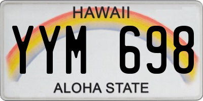 HI license plate YYM698