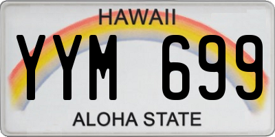 HI license plate YYM699