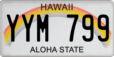 HI license plate YYM799