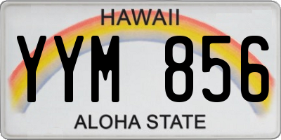 HI license plate YYM856
