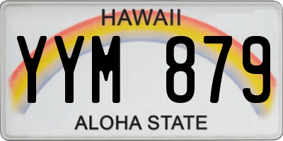 HI license plate YYM879