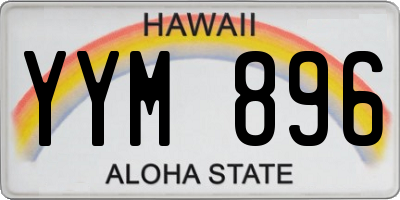 HI license plate YYM896
