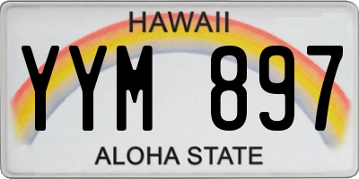 HI license plate YYM897