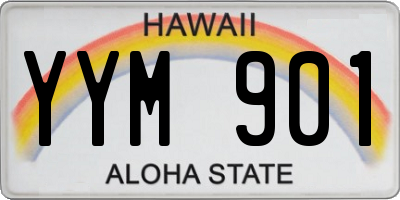 HI license plate YYM901