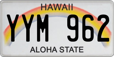 HI license plate YYM962