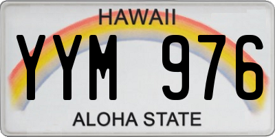 HI license plate YYM976
