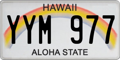 HI license plate YYM977