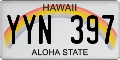 HI license plate YYN397