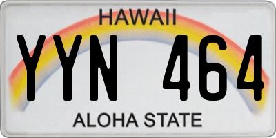 HI license plate YYN464