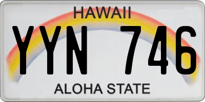 HI license plate YYN746