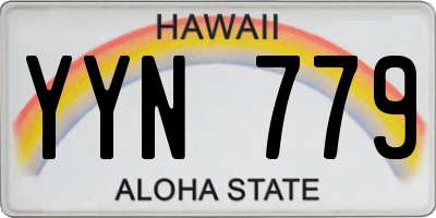 HI license plate YYN779