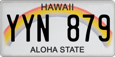 HI license plate YYN879