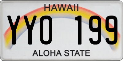 HI license plate YYO199