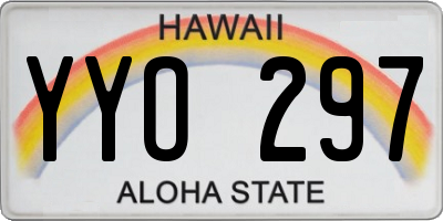 HI license plate YYO297