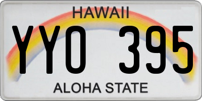 HI license plate YYO395