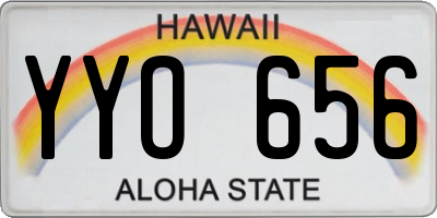 HI license plate YYO656