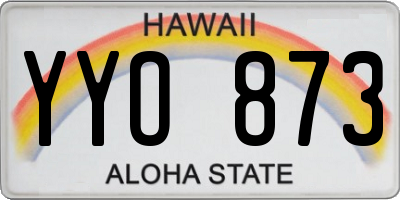 HI license plate YYO873