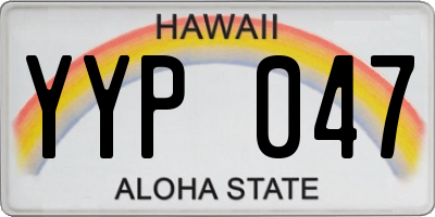 HI license plate YYP047