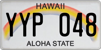 HI license plate YYP048