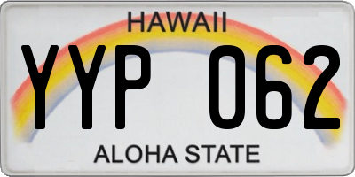 HI license plate YYP062