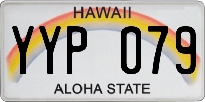HI license plate YYP079