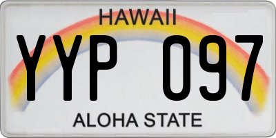 HI license plate YYP097
