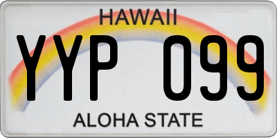 HI license plate YYP099