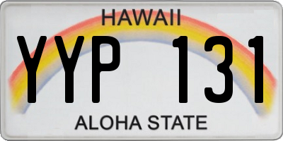 HI license plate YYP131