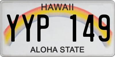 HI license plate YYP149
