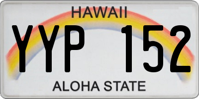 HI license plate YYP152