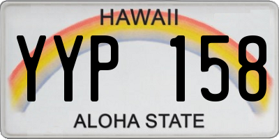 HI license plate YYP158