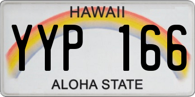 HI license plate YYP166