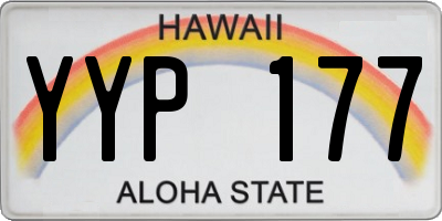 HI license plate YYP177