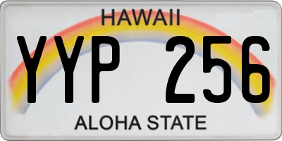 HI license plate YYP256