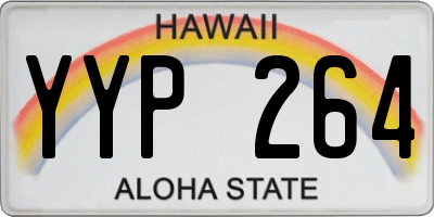 HI license plate YYP264