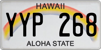 HI license plate YYP268