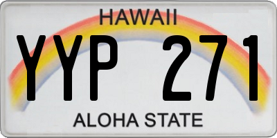 HI license plate YYP271