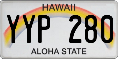HI license plate YYP280