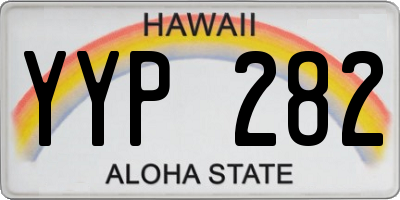 HI license plate YYP282