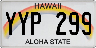 HI license plate YYP299