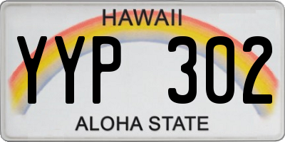 HI license plate YYP302