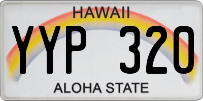 HI license plate YYP320